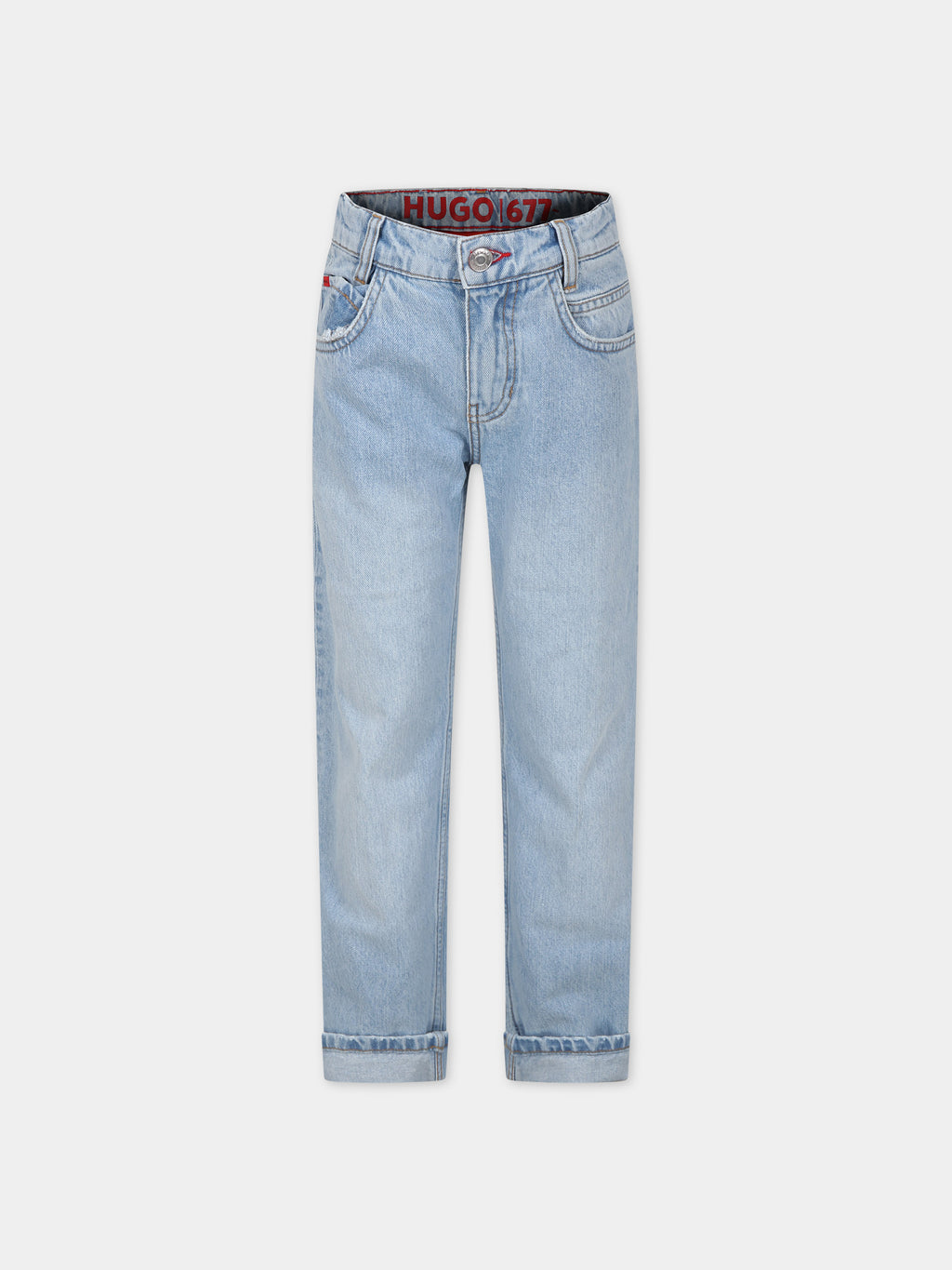 Denim jeans for boy with logo
